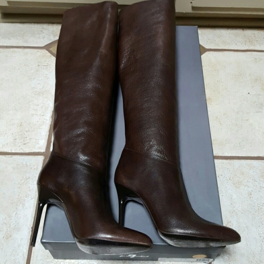 7 For All Mankind Heeled Boots - size 6
